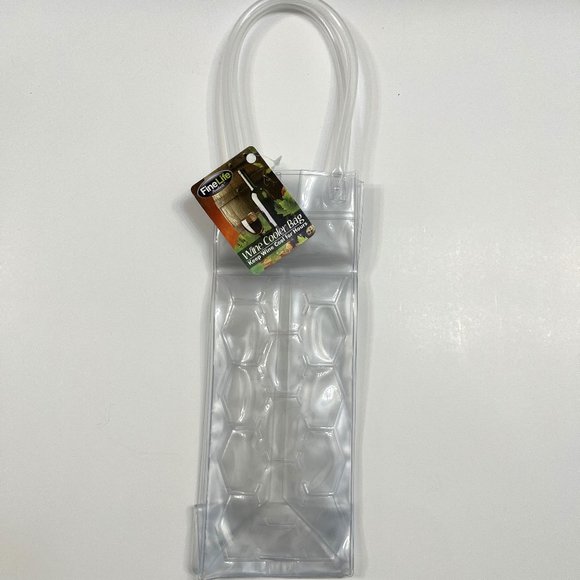 Freeze Beverage Tote / Ice Bucket To-Go / Wine Chill Bag / Clear - NWT - Picture 3 of 5